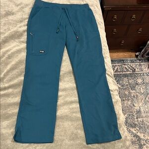 Grey's Anatomy Teal Straight Leg Pants
